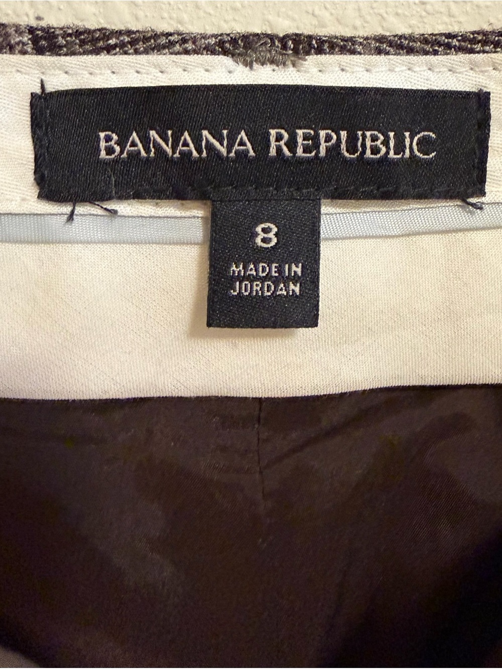 Banana Republic Plaid Ankle Dress Pants Women’s Size 8 Gray Brown Career